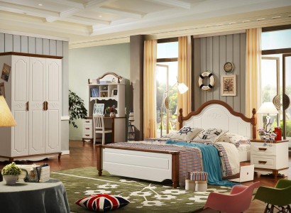 Komplett Set Bett Nachttisch Kleiderschrank Designer Schlafzimmer Möbel Neu 5tlg